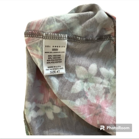 Sol Angeles tropical tank swing dress 4T - Picture 3 of 4